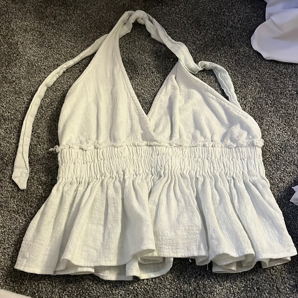 white halter top